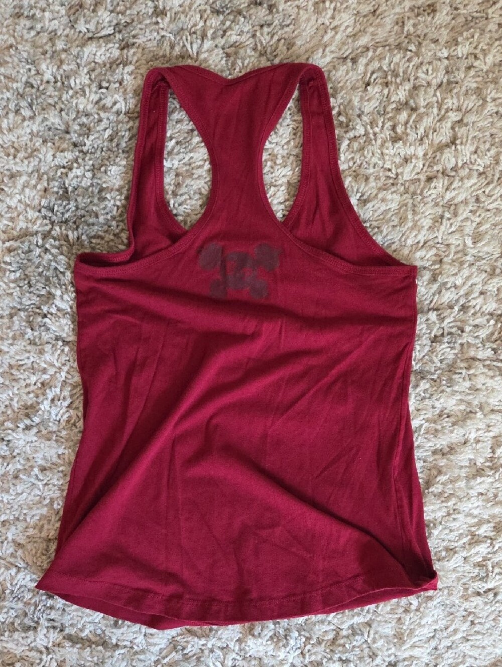 Maroon Graphic Racerback Tank Top - Picture 2 of 2